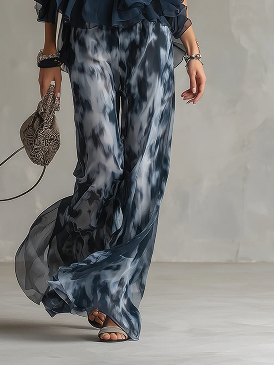 Leonilda | completo top halter e pantalone fantasia