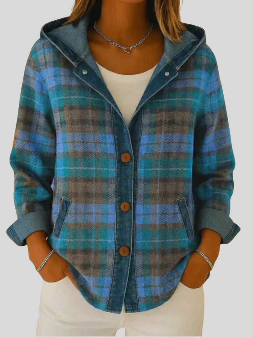 Ombretta | Camicia-Giacca a Quadri, Blu