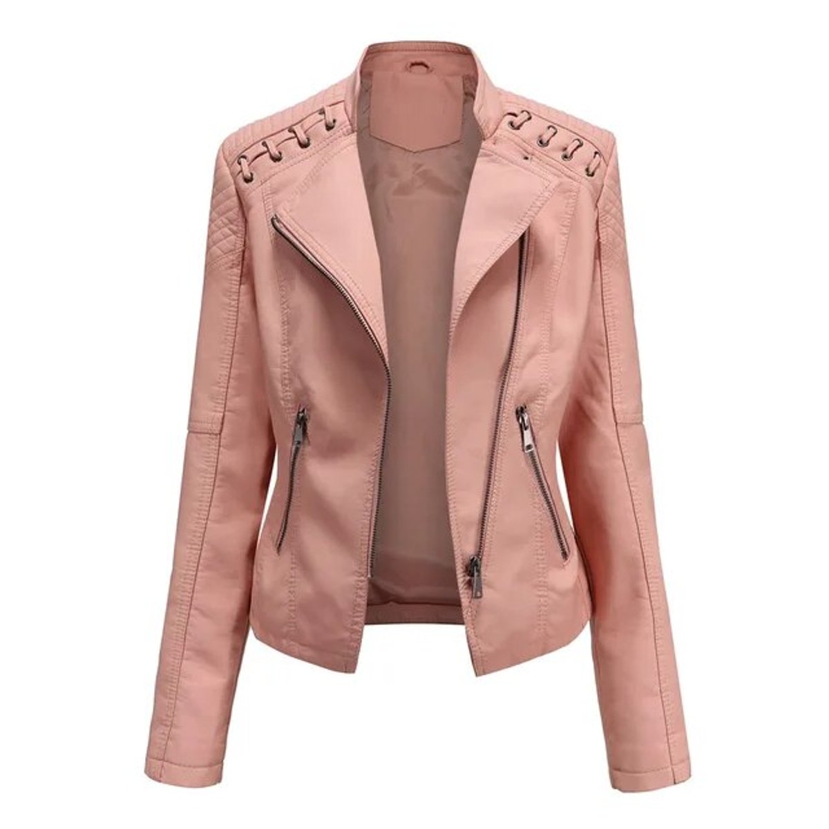 Valentina, Giacca Stile Biker con Zip