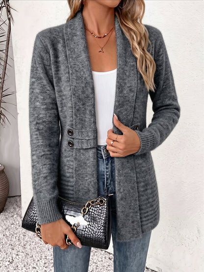 Elodia | Cardigan midi con doppia fila di bottoni