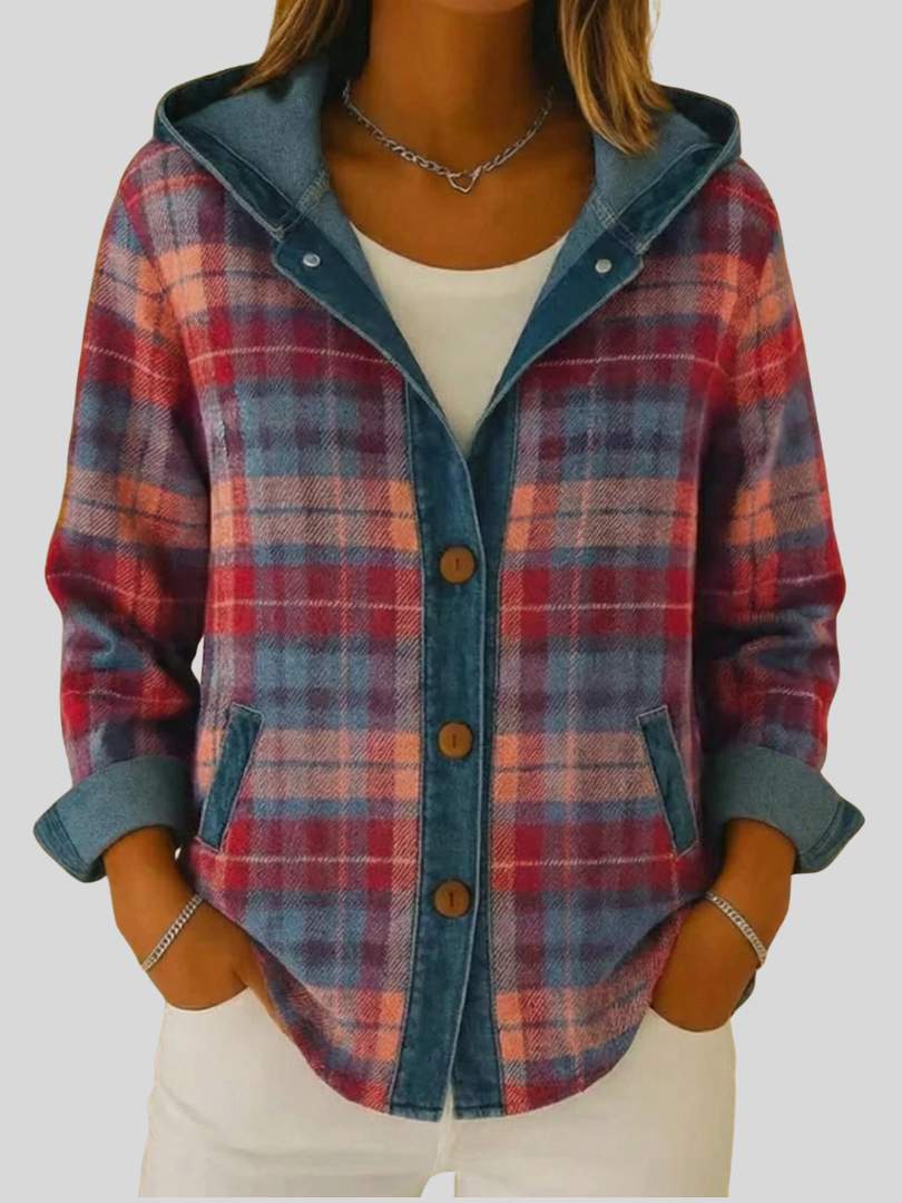Ida | Camicia-Giacca a Quadri Multicolore