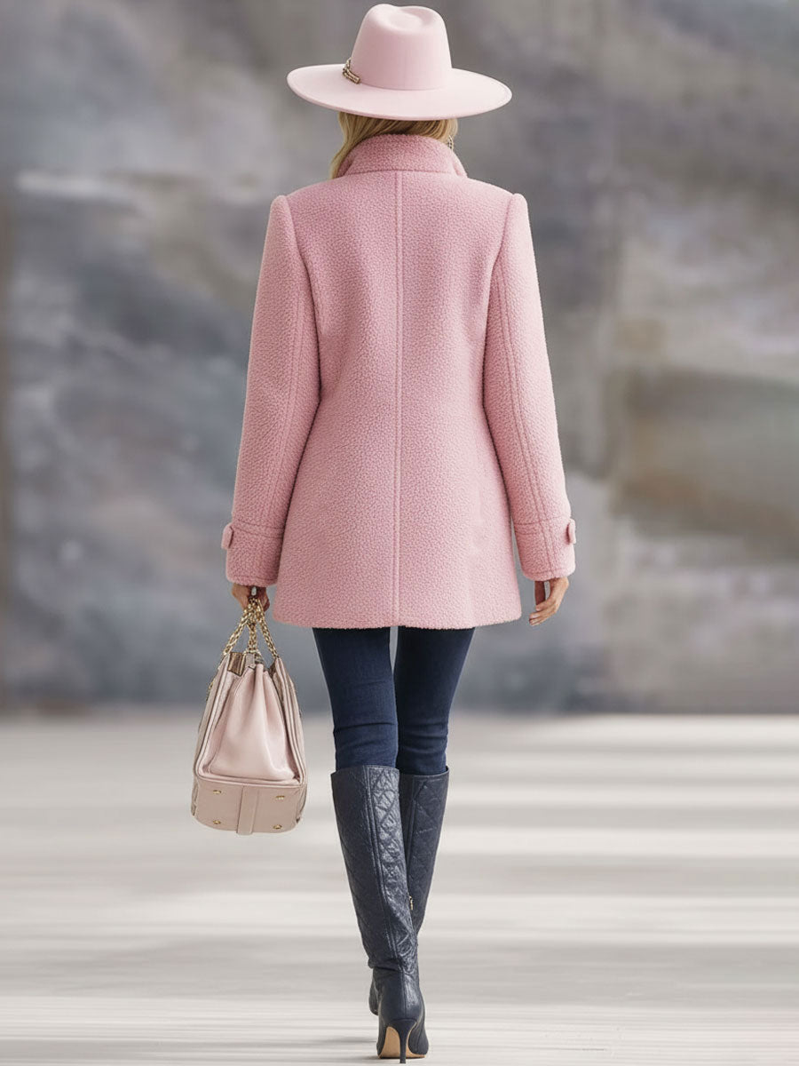 Rosalba | Giacca in pile con collo alto e zip