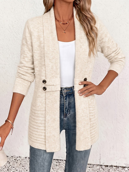 Elodia | Cardigan midi con doppia fila di bottoni