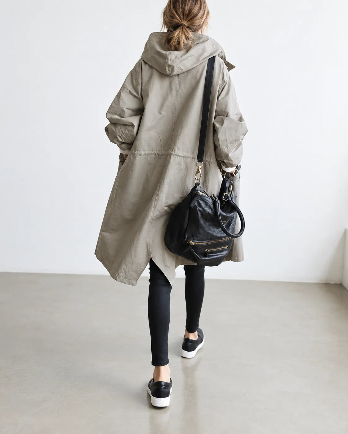 Mafalda — Cappotto Oversize con Cappuccio e Bottoni