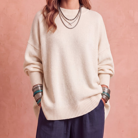 Cristina | Maglia Oversize dalla Linea Fluida