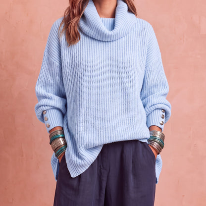 Solène | Dolcevita in Maglia Fine a Maniche Lunghe