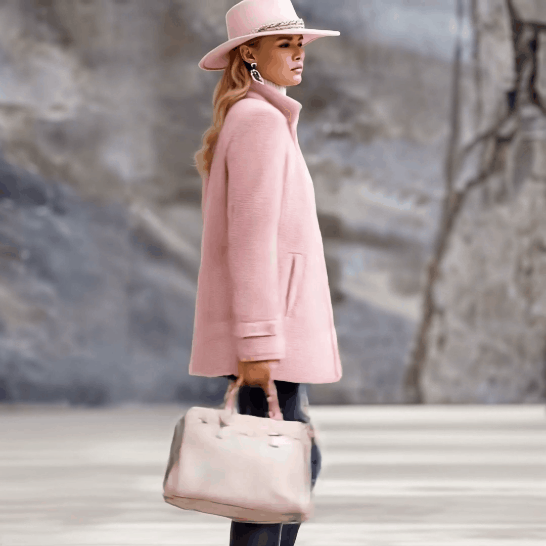 Rosalba | Giacca in pile con collo alto e zip