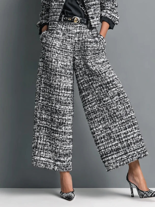Filippa | completo giacca corta e pantalone in tweed