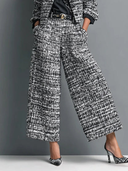 Filippa | completo giacca corta e pantalone in tweed