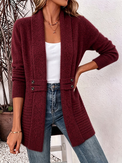Elodia | Cardigan midi con doppia fila di bottoni