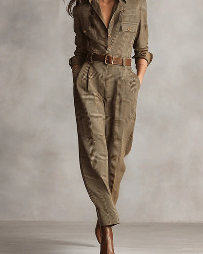 Anna | Tuta Elegante a Quadri