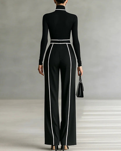 Vera | Completo Elegante con Dettaglio a Contrasto