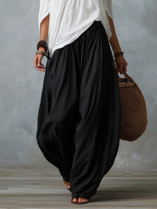 Marzia | Completo Top Spalle Scoperte e Pantaloni Ampi