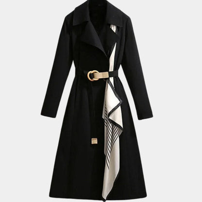Clarice, Trench Midi con Cintura e Revers