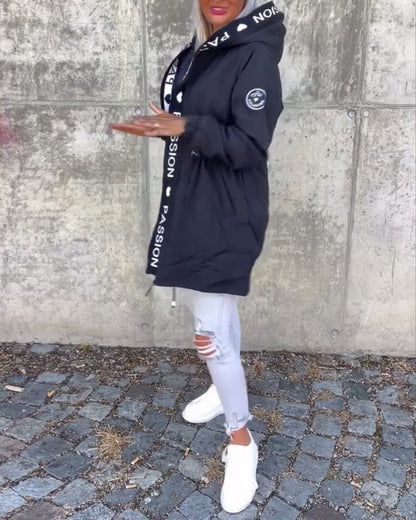 Camilla, Parka Midi con Cappuccio e Coulisse
