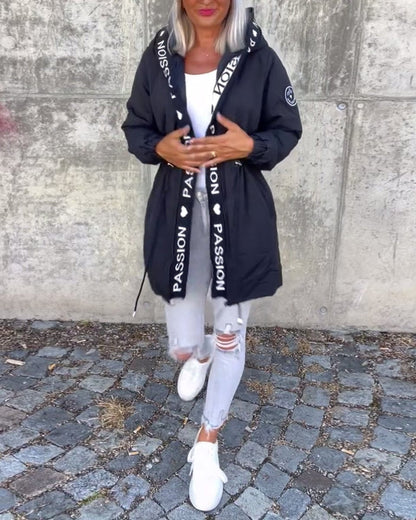 Camilla, Parka Midi con Cappuccio e Coulisse