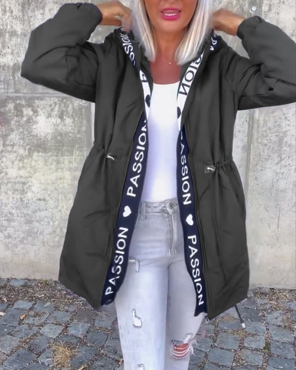 Camilla, Parka Midi con Cappuccio e Coulisse