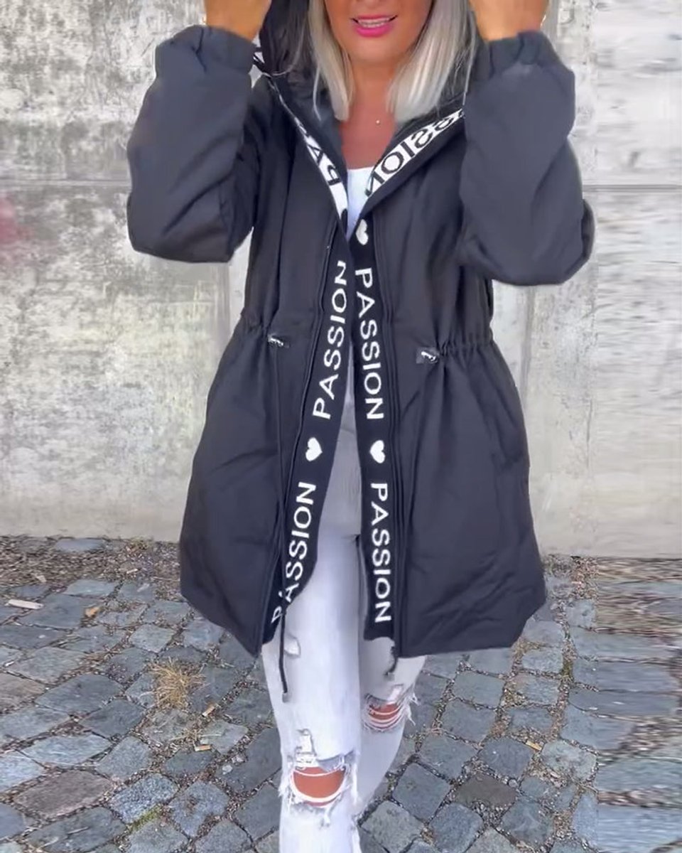 Camilla, Parka Midi con Cappuccio e Coulisse