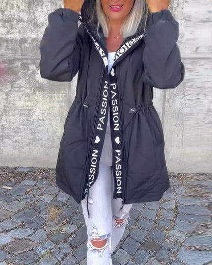 Camilla, Parka Midi con Cappuccio e Coulisse