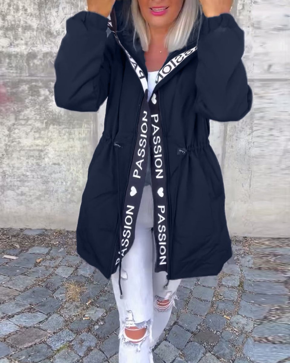 Camilla, Parka Midi con Cappuccio e Coulisse