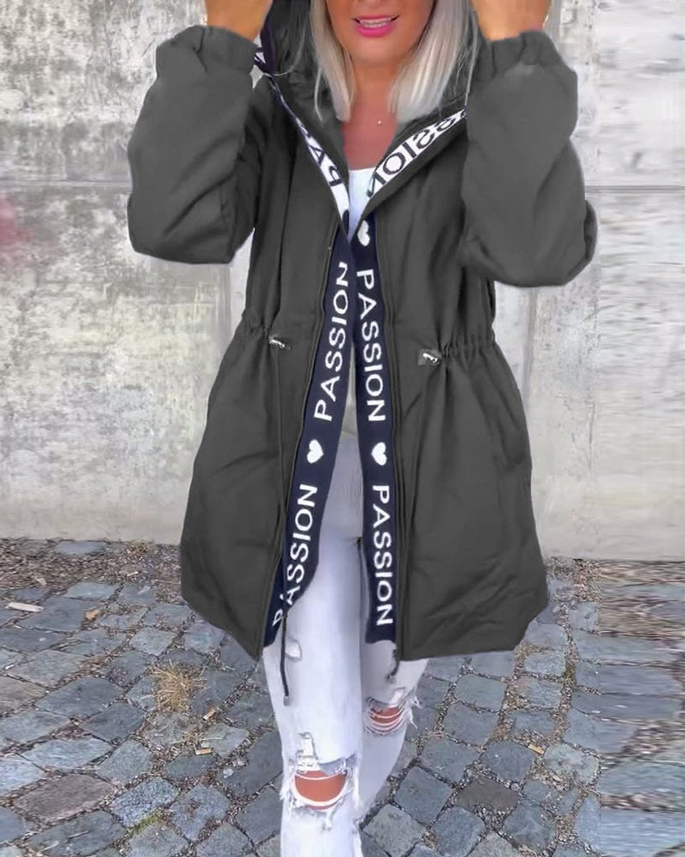 Camilla, Parka Midi con Cappuccio e Coulisse