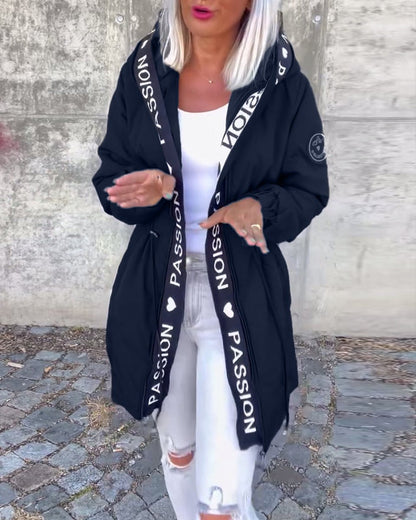 Camilla, Parka Midi con Cappuccio e Coulisse