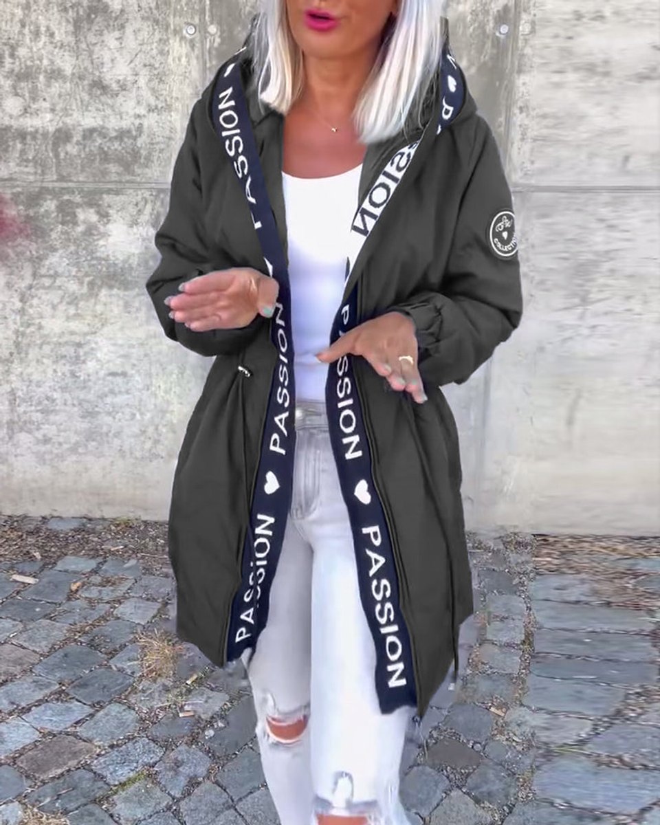 Camilla, Parka Midi con Cappuccio e Coulisse