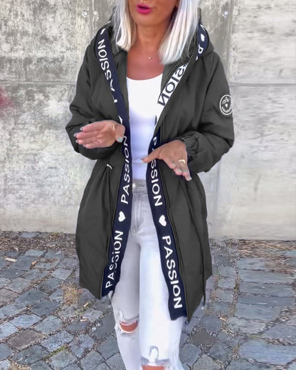 Camilla, Parka Midi con Cappuccio e Coulisse