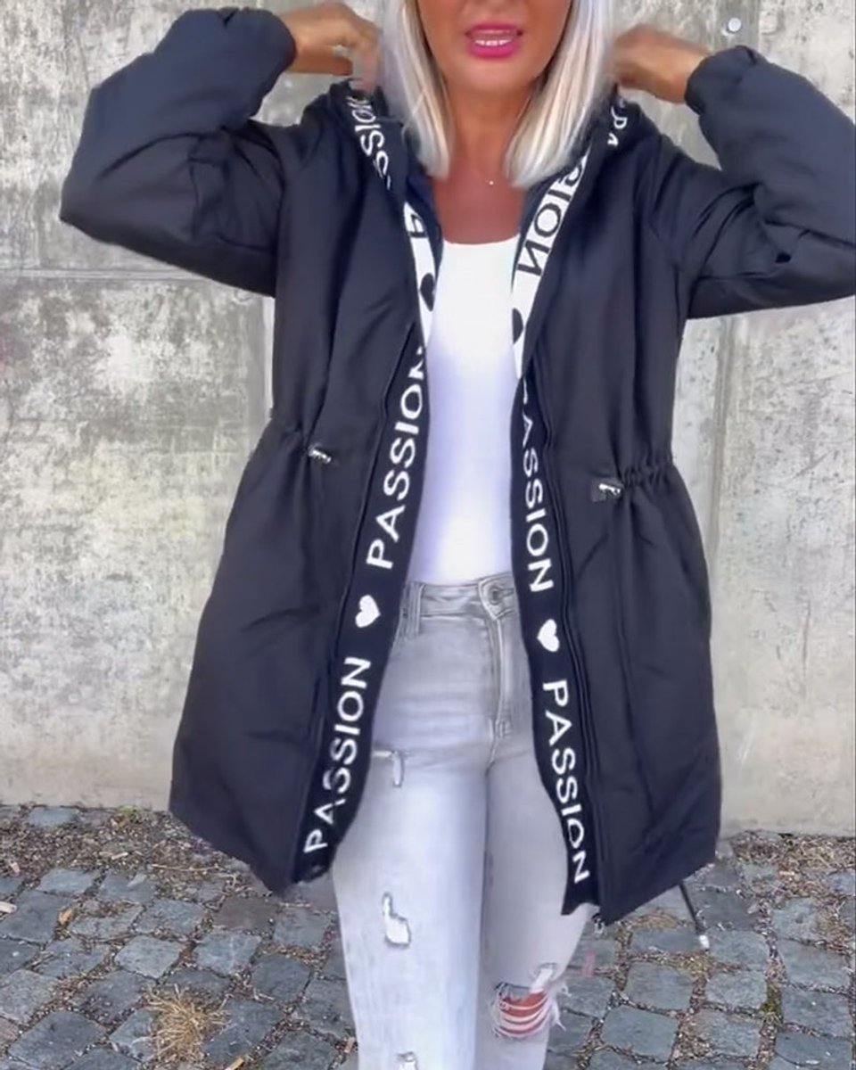 Camilla, Parka Midi con Cappuccio e Coulisse