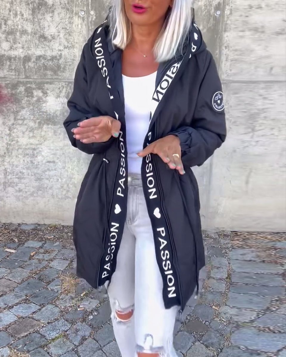 Camilla, Parka Midi con Cappuccio e Coulisse
