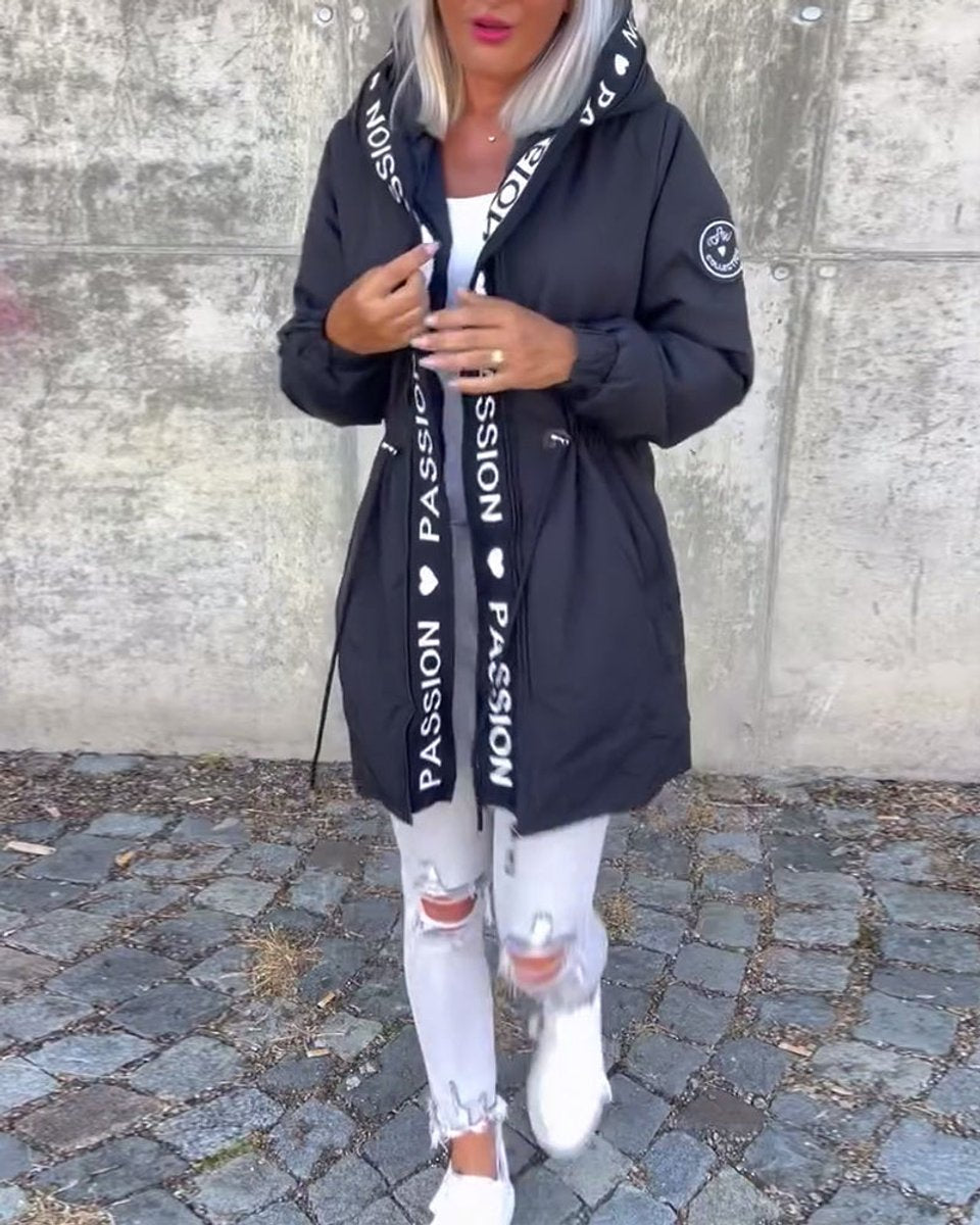Camilla, Parka Midi con Cappuccio e Coulisse