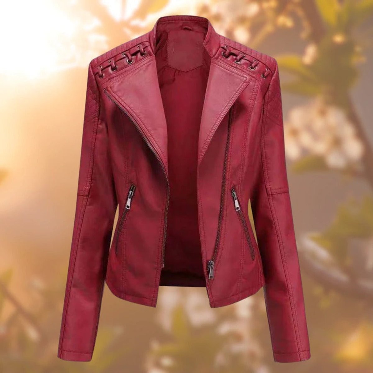 Valentina, Giacca Stile Biker con Zip