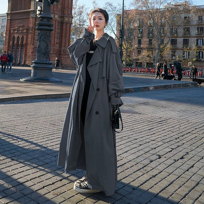 Lena, Trench Lungo Oversize Doppiopetto