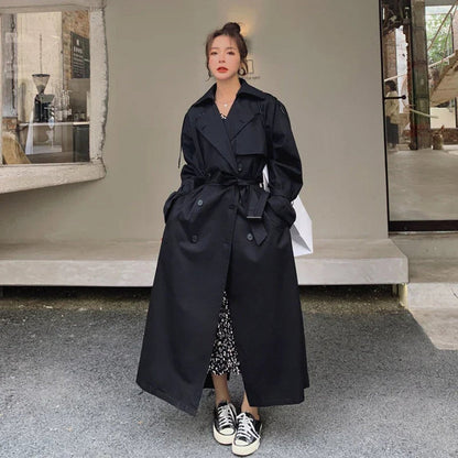 Lena, Trench Lungo Oversize Doppiopetto