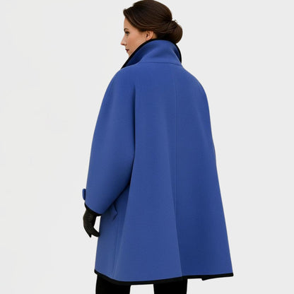 Flora — Cappotto Oversize con Bordi a Contrasto